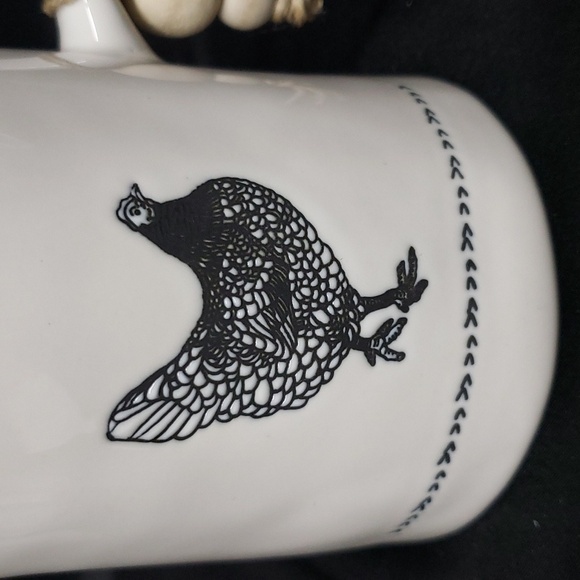 Melrose International NWT Ivory Ceramic Pitcher with Chicken Design - Picture 2 of 6